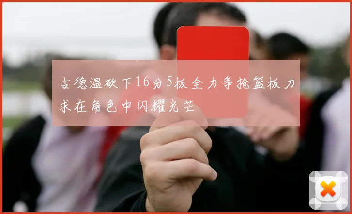 古德温砍下16分5板全力争抢篮板力求在角色中闪耀光芒