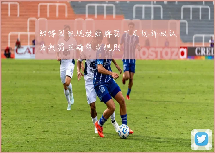 郑铮因犯规被红牌罚下足协评议认为判罚正确符合规则